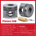 Auto Parts Engine Piston 14B 13101-58040 para Toyota